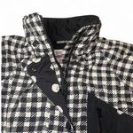 Obermeyer Heartbreak Black and White Plaid Check Oversized Puffer Coat Size 14 Photo 7