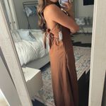 Japna Jasper sleeveless dress with tie-able back camel color Photo 5