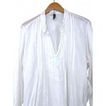 Ralph Lauren  | L |Split Neck Pintuck Pleated Top Tunic Swim Cover Up Oversized Photo 2