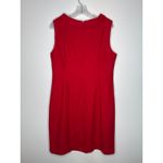 Talbots NWT Italian flannel red holiday sleeveless bateau neckline dress 16 p Photo 3