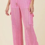 Surf Gypsy  Hot Pink Crochet Cargos in Size M Photo 0