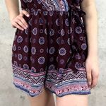 Band of Gypsies Paisley Romper - Burgundy - size S Photo 1