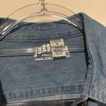 Joes‎ USA Button Front Denim Blouse Short Sleeve Faded Blue Size Small Photo 3