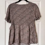 Urban Romantics Mini Leopard Print Smocked Top - Size L Photo 3
