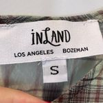 Inland Boutique Green Plaid Mesh Long Sleeve Short Skater Dress Size Small NWT Photo 2