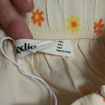 Elodie  Cream Mini Skirt with Floral Design Size Small NWT Photo 4