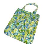 Vera Bradley Light Blue Yellow and Green Floral Design Long Tote Purse Book Bag! Photo 1