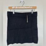 Monrow Cotton Soft Cashmere Blend Black Mini Skirt Y2K NWT L Size L Photo 1