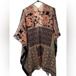 Akemi + Kin ANTHROPOLOGIE Frida  Burnout Velvet Kimono Photo 2