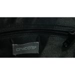 Chico's  Embroidered Black Gold Crossbody Purse Shoulder‎ Bag Going Out Travel Photo 7
