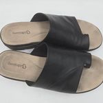Baretraps Ravin Thong Sandals Womens Size 7.5 M Black Slide Faux Leather Robbie Photo 9