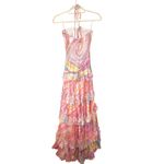 ROCOCO SAND Eira Pattern Tiered Maxi Dress NWT Small‎ Pink Photo 5