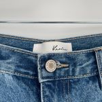 KanCan Women's Medium Wash High Rise Distressed Crop Denim Mom Jeans Size 11/29 Blue Photo 5