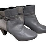 Easy Spirit  Espedrina Gray Leather ankle Boots. Size 9.5 Photo 0