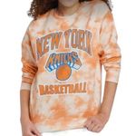 Hybrid Apparel Hybrid New York Knicks Orange Tie Dye Graphic Fleece Sweatshirt Size Medium Photo 0