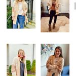 Matilda Jane Good Hart by  Duval Knit Tan/Cream Open Cardigan Photo 8