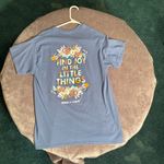 Kindness & Confetti “Find Joy in the Little Things” Graphic Tee Blue Size M Photo 1