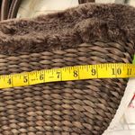 Bath & Body Works 2000s Brown woven wicker basket shoulder hand bag Photo 3