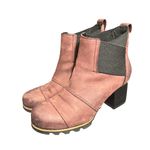 Sorel  Addington Chelsea Waterproof Burgundy Leather Heeled Ankle Boots‎ 7.5 Photo 0