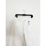 ZARA NWT White Cuffed Straight Leg Jeans Size 6 Low Rise Denim Y2K Quiet Luxury Photo 4