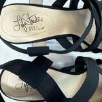 Life Stride Soft System Black Elastic Strappy 3.5" Heels Sandals Womens 8 Photo 4