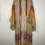 Anthropologie Bl^nk London Sheer Floral Boho Artsy Kimono Size OS Photo 2