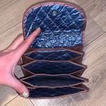 Pink & blue metallic vintage multiple compartment sewing wallet card wallet Photo 3