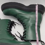 SVegan Gouache Vegan Leather Platform Combat Lace Up Boot Green Size 41 Photo 4