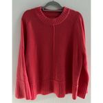 Maeve Cashmere Chandler Sweater Women Small Pink Oversized Bell Sleeve Crewneck Photo 2