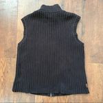 Ralph Lauren LAUREN by chocolate brown ribbed knit zipper vest, size XL Photo 3