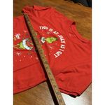 The Grinch How the Grinch Stole Christmas Red Graphic T Shirt Womens Small Photo 4