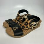 Modzori‎ reversible shoes sandals leopard print and all black womens size 9 Photo 2