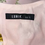 LUNIK  floral long sleeve tie waist open back romper Photo 2