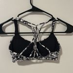 Lululemon  Floral Black and White Sports Bra Size 2 With Padding Photo 1