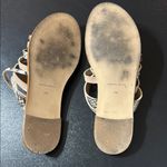 Charles David  Tan and Cream Sandals with Modern Straps Photo 5