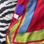 Vintage Silk Square Equestrian Horse Scarf Yellow Photo 3