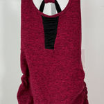 Beyond the Bump by Beyond Yoga Maternity Ruched Tank Top Red Heather Size S Photo 0