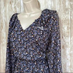 Universal Threads 4/$25 Universal Thread Navy Blue Floral Ruffle Maxi Dress Sz XS Photo 2