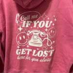 Call Me If You Get Lost Trendy Pink Sweatshirt Hoodie Size M Photo 3