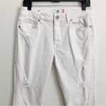 CAbi  High Slim Distressed White Denim Jeans Style 5305 Size 6 Photo 3