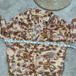 Free People I Got You Printed Top Crop V-Neck Longsleeve in Orange Boho Size L Photo 14