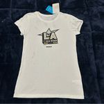 Reebok 2017 NHL LA All Star Official Logo Cap Sleeve White T-Shirt Women's L Photo 0