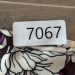 EXPRESS  Stylist Wide Leg Pants Womens 2L‎ Burgundy White Floral High Rise Boho Photo 11