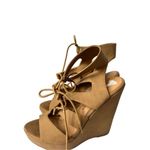 Chinese Laundry  wedge sandals size 9 tan lace up Photo 1