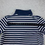 LRL Ralph Lauren Striped Quarter Zip Women 1X Pullover Sweatshirt 3/4 Sleeve Blue Photo 6