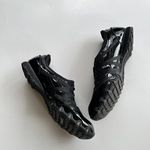 Skechers Black Womens 21310 Leather Round Toe Lace Up Sneaker Shoes Size 9.5 Photo 1