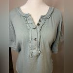We The Free  by Free People Heritage  Henley Ocean Mist – Size XS Photo 2