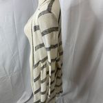 Pretty Young Thing size large. Open front Flowy cardigan White Photo 7