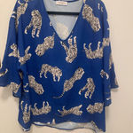 First Love PRELOVED  BY LOVELYN ANIMAL PRINT BLOUSE Photo 0