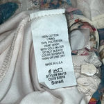 Women's S Floral Abstract Long Sleeve Wrap Romper Deja Vu Photo 2